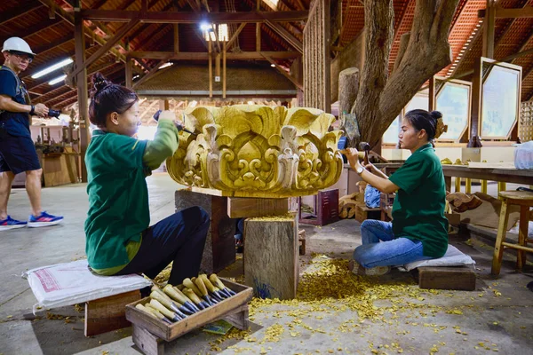 Pattaya Tailândia Maio 023 Imagens Exteriores Com Santuário Verdade — Fotografia de Stock