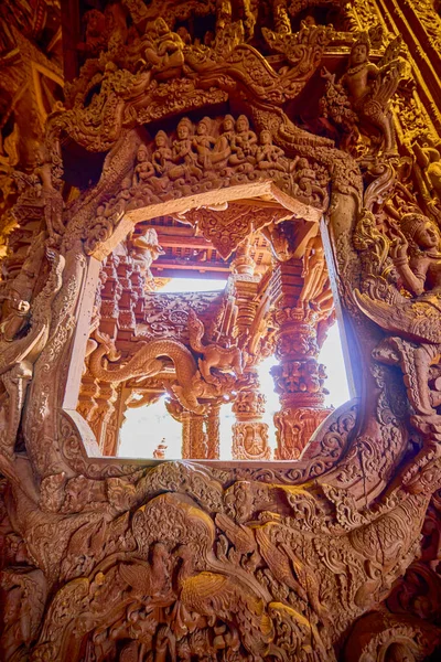 Pattaya Tayland Mayıs 2023 Doğruluk Tapınağı Ndan Görüntüler — Stok fotoğraf