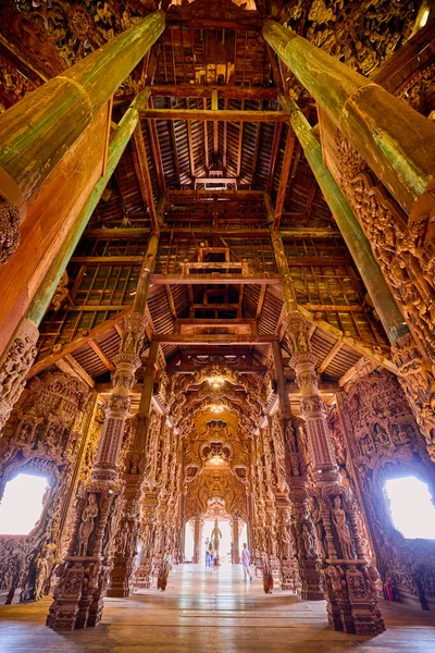 Pattaya Thailandia Maggio 2023 Immagini Dall Interno Santuario Della Verità — Foto Stock