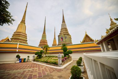 Bangkok Tayland 22 Mayıs 2023 Wat Phois, Bangkok Phra Nakhon bölgesinde bir Budist tapınak kompleksi.