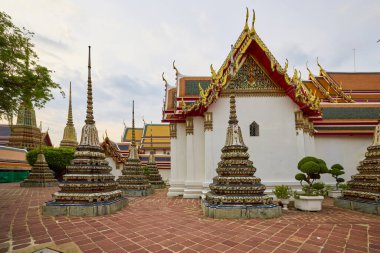 Bangkok Tayland 22 Mayıs 2023 Wat Phois, Bangkok Phra Nakhon bölgesinde bir Budist tapınak kompleksi.