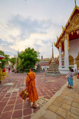 Bangkok Tayland 22 Mayıs 2023 Wat Phois, Bangkok Phra Nakhon bölgesinde bir Budist tapınak kompleksi.