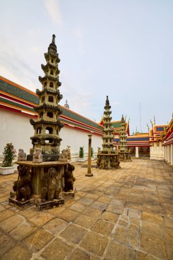 Bangkok Tayland 22 Mayıs 2023 Wat Phois, Bangkok Phra Nakhon bölgesinde bir Budist tapınak kompleksi.