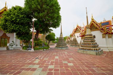 Bangkok Tayland 22 Mayıs 2023 Wat Phois, Bangkok Phra Nakhon bölgesinde bir Budist tapınak kompleksi.