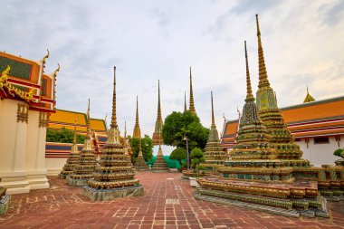 Bangkok Tayland 22 Mayıs 2023 Wat Phois, Bangkok Phra Nakhon bölgesinde bir Budist tapınak kompleksi.