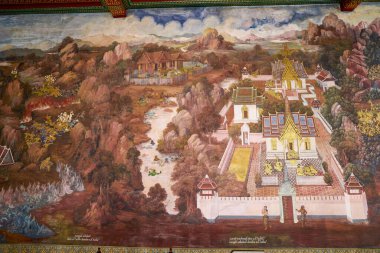 Bangkok, Tayland 23 Mayıs 2023. Grand Palace, Bangkok, Tayland 'ın göbeğinde bulunan bir binalar kompleksidir. Saray, Siyam Kralları 'nın resmi ikametgahı olmuştur..