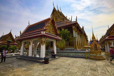 Bangkok, Tayland 23 Mayıs 2023. Grand Palace, Bangkok, Tayland 'ın göbeğinde bulunan bir binalar kompleksidir. Saray, Siyam Kralları 'nın resmi ikametgahı olmuştur..
