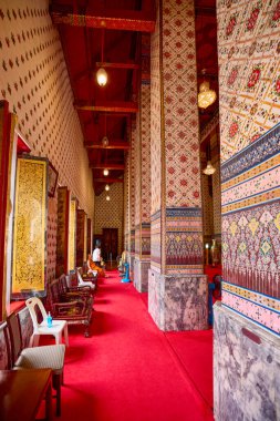 Bangkok Tayland 23 Mayıs 2023 Wat Arun Ratchawararam, Bangkok 'un en ünlü Budist tapınaklarından biridir..