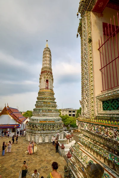 Bangkok Thaiföld Május 2023 Wat Arun Ratchawararam Egyik Leghíresebb Buddhista — Stock Fotó