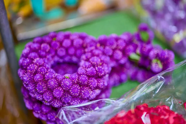 Bangkok Tailândia May 2023 Imagens Mercado Flores Bancoc — Fotografia de Stock