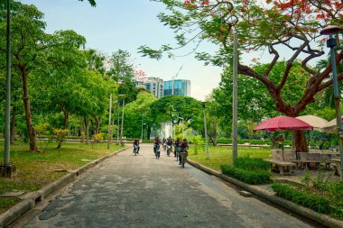 Bangkok Tayland 24 Mayıs 2023. Görüntüler Bangkok Lumphini Park 'tan.