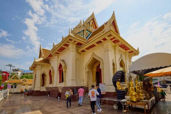 Bangkok Tailandia Mayo 2023 Imágenes Wat Traimit Templo Famoso Por —  Fotos de Stock