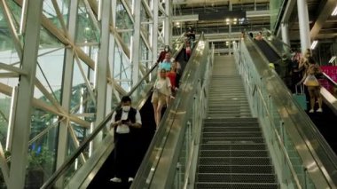 Bangkok Tayland 24 Mayıs 2023 Bangkok geçitlerinde turistlerin görüntüleri.