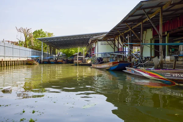 Damnoen Saduak Tailandia Mayo 2023 Los Canales Del Mercado Flotante — Foto de Stock