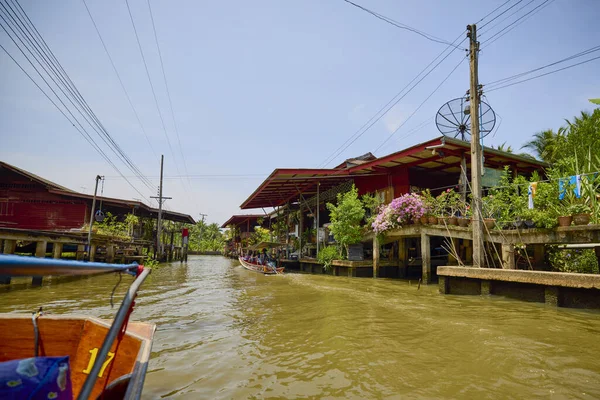 Damnoen Saduak Tailandia Mayo 2023 Los Canales Del Mercado Flotante — Foto de Stock