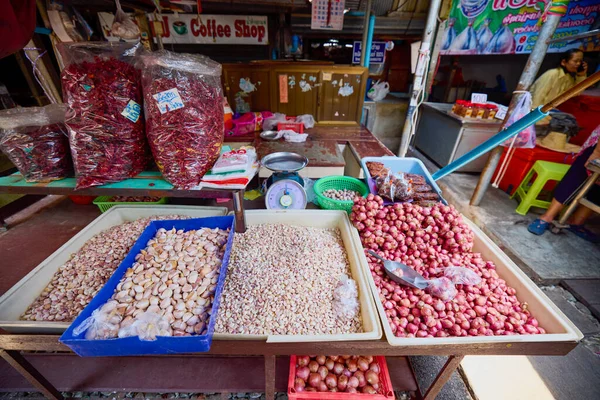 Mékong Thaïlande Mai 2023 Images Gare Maeklong Marché Aux Fruits — Photo
