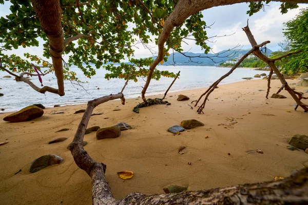 Пейзаж Пляжем Пхукета Таиланд Стороны Андаманского Моря — стоковое фото
