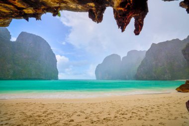 Tayland 'ın Phuke adalarının güzel manzarası, seyahat için manzara.