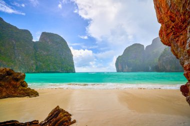 Tayland 'ın Phuke adalarının güzel manzarası, seyahat için manzara.
