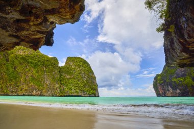 Tayland 'ın Phuke adalarının güzel manzarası, seyahat için manzara.