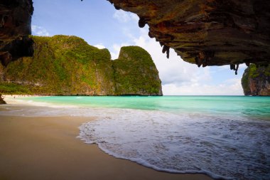 Tayland 'ın Phuke adalarının güzel manzarası, seyahat için manzara.
