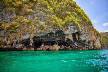 Tayland 'ın Phuke adalarının güzel manzarası, seyahat için manzara.
