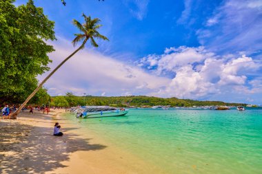 Phuket Tayland 26 Mayıs 2023. Phi Phi Adaları Tur Resimleri, Seyahat Manzarası.