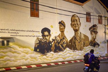 Phuket Tayland 26 Mayıs 2023 Phuket şehrinin eski merkezinden görüntüler.