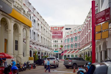 Phuket Tayland 26 Mayıs 2023 Phuket şehrinin eski merkezinden görüntüler.