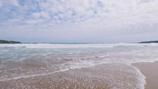 Footge Sea Waves Summer Day — Stock Video