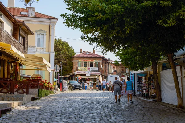 Sozopol Bulgaristan 13 Ağustos 2023. Burgaz 'ın 35 km güneyinde yer alan Sozopol şehrinden görüntüler, Karadeniz' deki bir yarımadada.