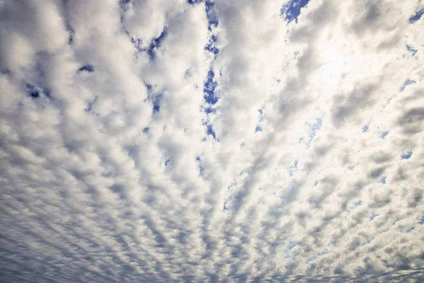 Paisagem Com Formação Nuvens Céu Dia Verão — Fotografia de Stock