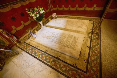 Curtea de Arges, Romanya 2 Aralık 2023, Romanya 'nın en ünlü manastırlarından biri olan Curtea de Arges Manastırı.