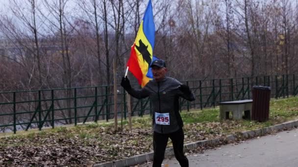 Pitesti Rumunsko Prosinec 2023 Běžecké Soutěže Organizované Každoročně Přilákat Lidi Royalty Free Stock Video
