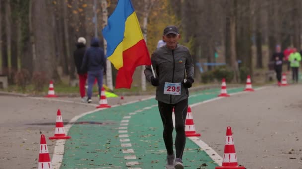 Pitesti Rumunsko Prosinec 2023 Běžecké Soutěže Organizované Každoročně Přilákat Lidi Royalty Free Stock Video