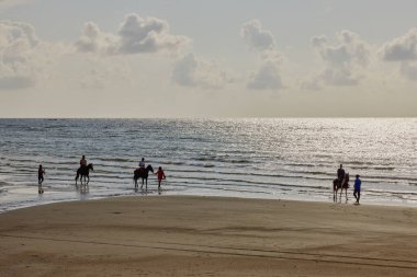 Phuket Thailanda 25 Mayıs 2023, Phuket 'teki bir plajdan farklı görüntüler, turistler için seçenekler.