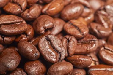 Kavrulmuş kahve çekirdekleri, makro..