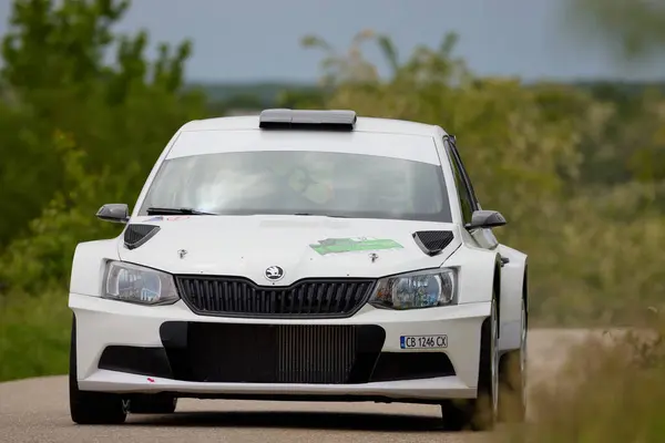 stock image Albota, Arges Romania 09 May 2024, Arges Rally, images from stage one of checking and adjusting to the route.