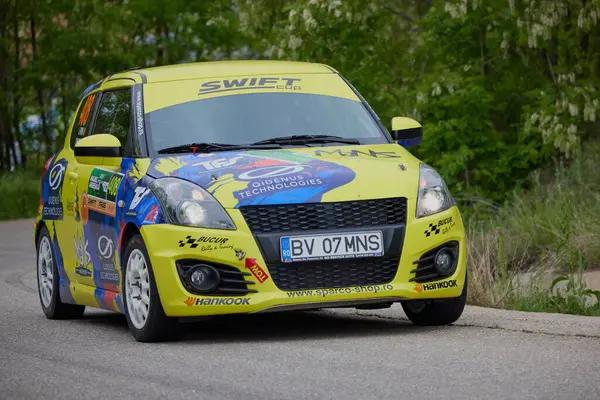 stock image Albota, Arges Romania 09 May 2024, Arges Rally, images from stage one of checking and adjusting to the route.