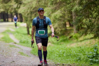 Moieciu Romanya 18 Mayıs 2024. Salomon Eco Run Moieciu Romanya Maratonundan görüntüler.