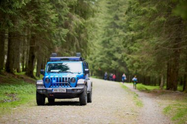 Moieciu Romanya 18 Mayıs 2024. Salomon Eco Run Moieciu Romanya Maratonundan görüntüler.