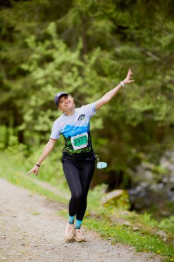 Moieciu Romanya 18 Mayıs 2024. Salomon Eco Run Moieciu Romanya Maratonundan görüntüler.