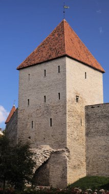 Tallinn şehrinin eski bir parçası, Estonya 'nın başkenti. 