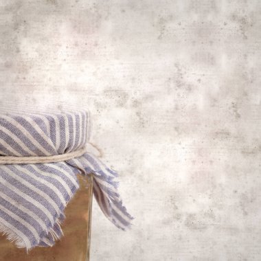 desenli eski kağıt arka plan, küçük kahverengi kabuklu Cabestana Cutacea, Akdeniz kabuklu triton