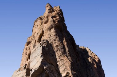 Gran Canaria, adanın merkezi manzarası, Las Cumbres, ie The Summits, Roque Bentayga formasyonu Caldera de Tejeda