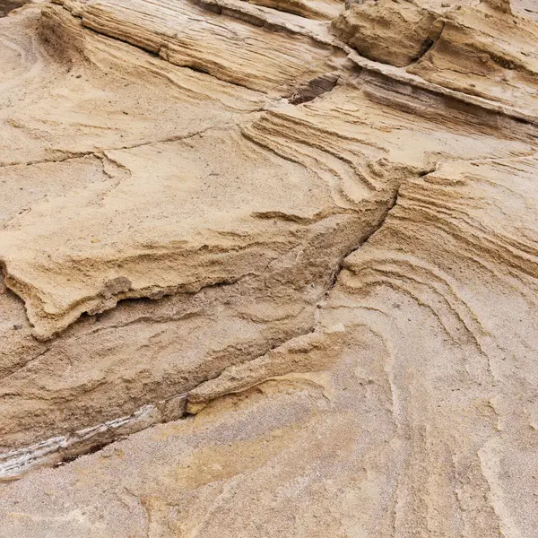 Gran Canaria, Las Palmas de Gran Canaria kıyısındaki El Confital plajındaki kayaların dokusu.