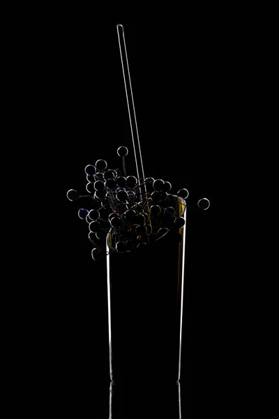Still Life Glass Objects Black Background — Stock Photo, Image
