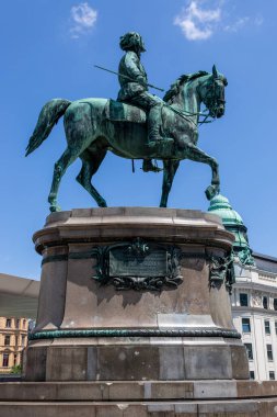 Viyana, Avusturya - 13 Haziran 2023: Viyana 'da Arşidük Albrecht' in Binicilik Anıtı