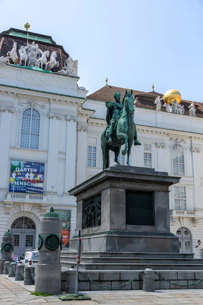 Vienne Autriche Juin 2023 Monument Équestre Empereur Joseph Sur Place — Photo
