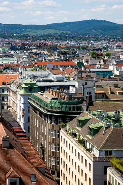 Wien Österrike Juni 2023 Utsikt Över Wien Från Observationsdäcket Stefansdomen — Stockfoto